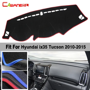 Коврик для приборной панели автомобиля, избегающий освещения, настольная платформа для инструментов, ковровое покрытие, нескользящий двойной слой для Hyundai IX35 Tucson 2010-2015