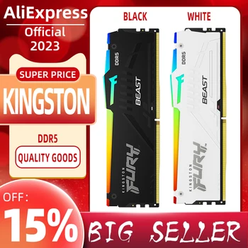 Kingston FURY Beast DDR5 RGB 16GB 32GB 64G 6000 МГц Настольный процессор AMD Intel Материнская плата Оперативная память 288 PIN