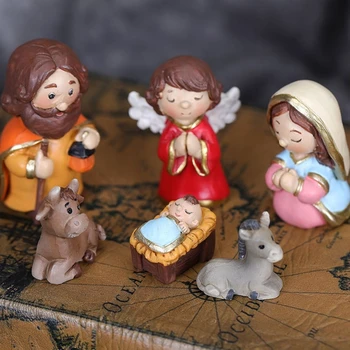 Рождественский Набор Украшений для яслей Baby Jesus Festival Wedding Party Decor
