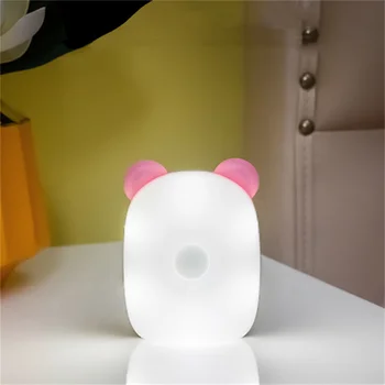 USB Перезаряжаемый светодиодный ночник Bear Sense, светильник для сна ребенка, Прикроватные настенные светильники, Лампа для домашних животных, Рождественские Подарки для детей