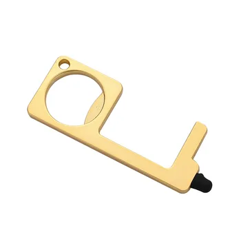 металлический брелок для открывания дверей Многофункциональный ручной инструмент Edc металлический Брелок для открывания дверей Гигиенический Ручной ключ с антимикробными свойствами