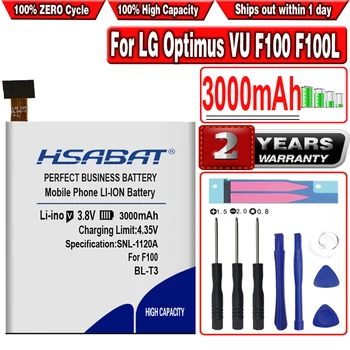Аккумулятор HSABAT BL-T3 3000 мАч для LG Optimus VU F100 F100L F100S F100K VS950 P895